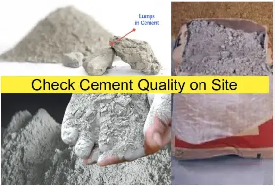 9 Simple Field Tests on Cement to Identify Quality
