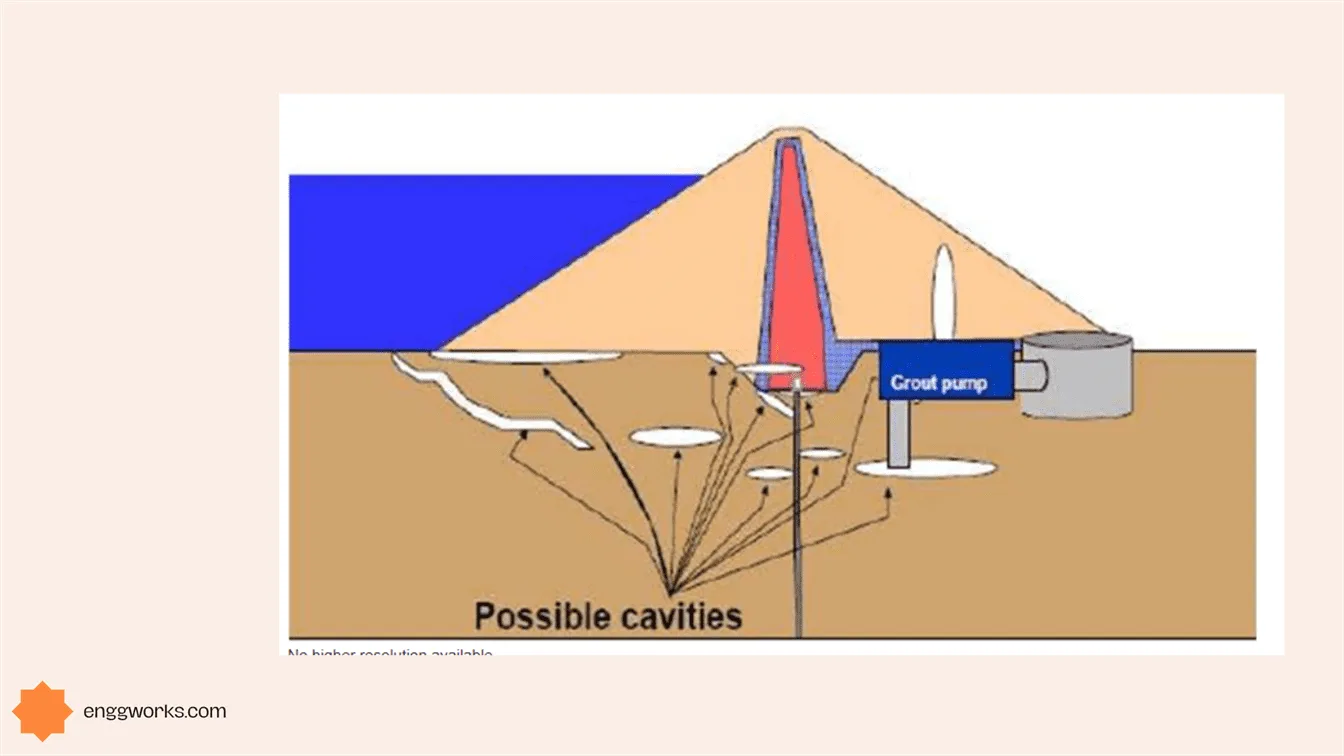Pressure grouting is a specialised technique that needs special equipment and expertise to carry out effectively. It is necessary to plan and execute the process carefully such that the grout material used is suitable to the specific condition and satisfies the project requirements. image 8