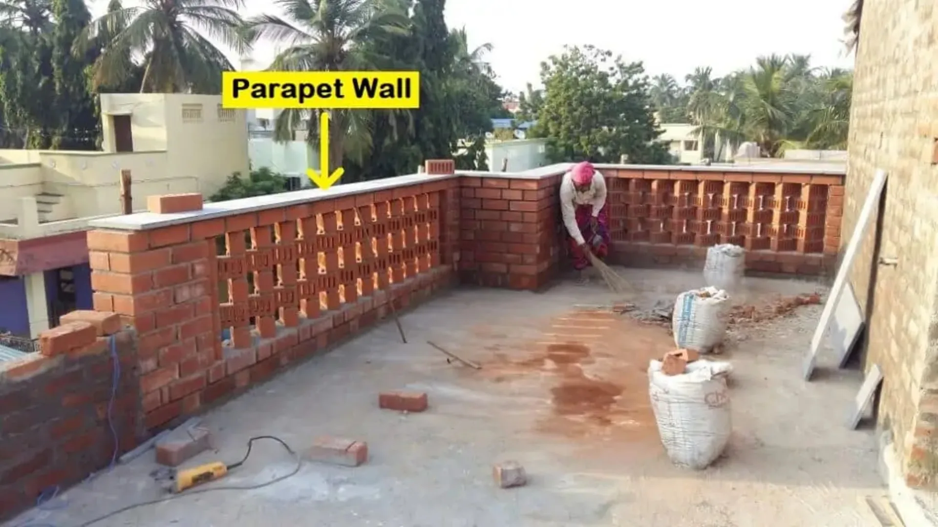 A parapet wall is an important architectural element that serves both functional and aesthetic purposes. parapet wall