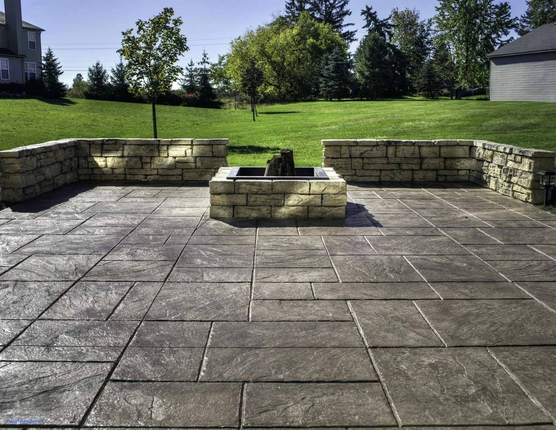 A concrete patio refers to an outdoor living space created using a poured concrete slab as the floor surface. concrete patio