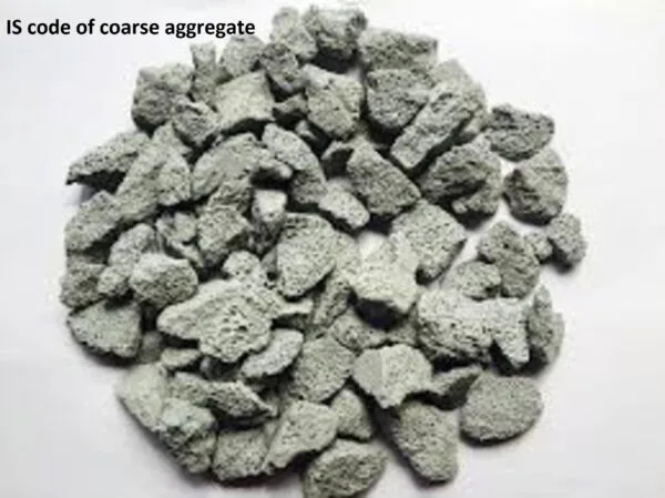 The IS code for sieve analysis of coarse aggregate is IS 2386. IS code for sieve analysis of coarse aggregate